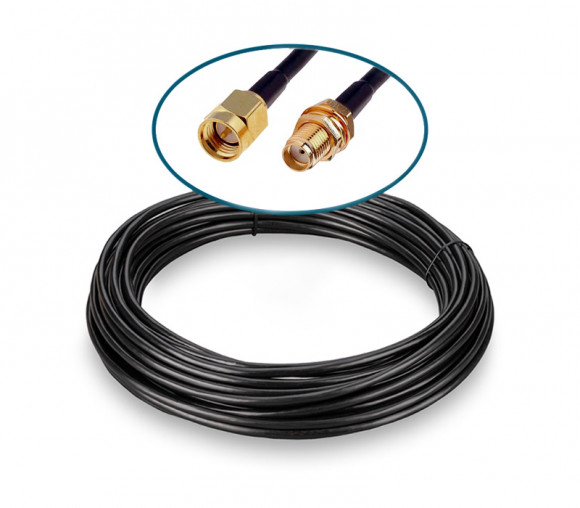 Кабельная сборка SMA(male) - SMA(female) RG58 10м