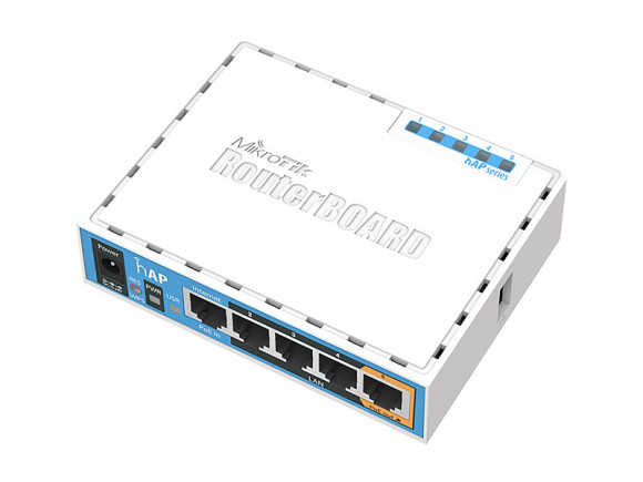 Wi-Fi роутер Mikrotik hAP (RB951UI-2nD)