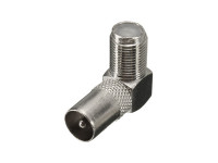 Переход ТВ "шт" - F "гн" металл, угловой